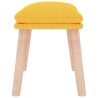 Repose-pied Jaune moutarde 45x29,5x35 cm Tissu 