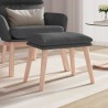 Repose-pied Gris foncé 45x29,5x35 cm Tissu 