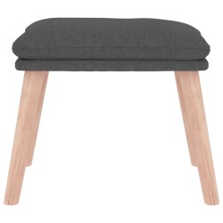Repose-pied Gris foncé 45x29,5x35 cm Tissu 