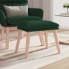 Repose-pied Vert foncé 45x29,5x35 cm Tissu 