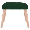 Repose-pied Vert foncé 45x29,5x35 cm Tissu 