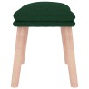 Repose-pied Vert foncé 45x29,5x35 cm Tissu 