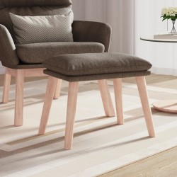 Repose-pied Taupe 45x29,5x35 cm Tissu 