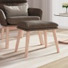 Repose-pied Taupe 45x29,5x35 cm Tissu 