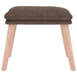 Repose-pied Taupe 45x29,5x35 cm Tissu 