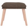 Repose-pied Taupe 45x29,5x35 cm Tissu 