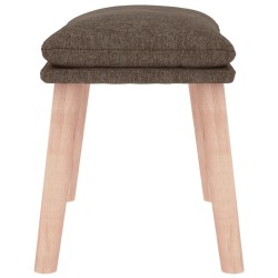 Repose-pied Taupe 45x29,5x35 cm Tissu 
