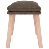 Repose-pied Taupe 45x29,5x35 cm Tissu 
