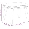 Repose-pied Rouge 45x29,5x35 cm Tissu 