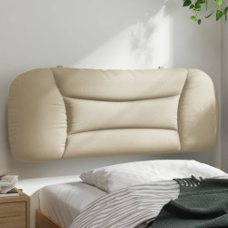 Coussin de tête de lit crème 100 cm tissu 