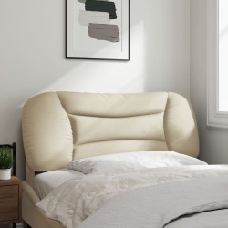 Coussin de tête de lit crème 100 cm tissu 