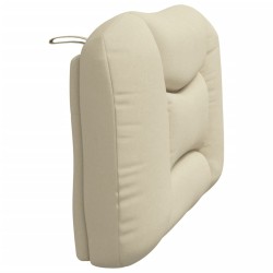 Coussin de tête de lit crème 100 cm tissu 