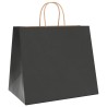 Sacs en papier 50 pcs avec poignées noir 32x22x28 cm 
