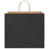 Sacs en papier 50 pcs avec poignées noir 32x22x28 cm 