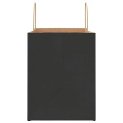 Sacs en papier 50 pcs avec poignées noir 32x22x28 cm 