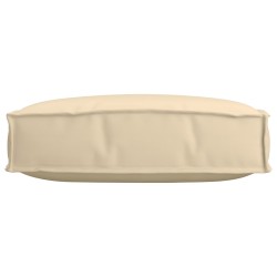 Coussin de Palette pour Siège Beige 60x60x12 cm Tissu Oxford 