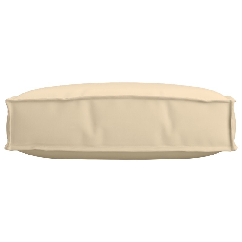 Coussin de Palette pour Siège Beige 60x60x12 cm Tissu Oxford 