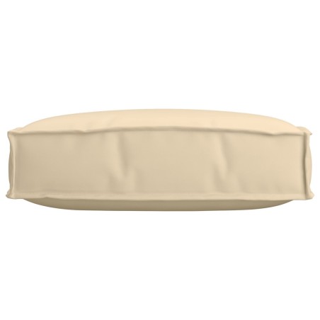 Coussin de Palette pour Siège Beige 60x60x12 cm Tissu Oxford 