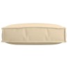 Coussin de Palette pour Siège Beige 60x60x12 cm Tissu Oxford 