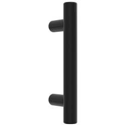 Poignées d'armoire 20 pcs noir 64 mm acier inoxydable 
