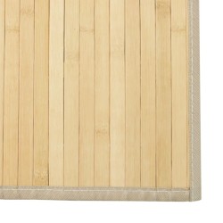 Tapis rectangulaire naturel clair 70x300 cm bambou 