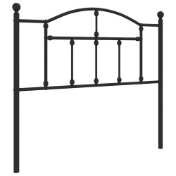 Tête de lit métal noir 100 cm 