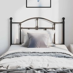 Tête de lit métal noir 100 cm 