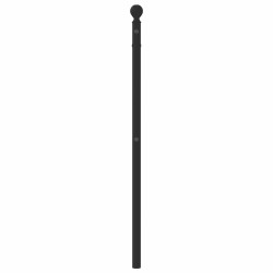 Tête de lit métal noir 100 cm 