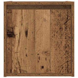 Table de chevet murale vieux bois 38x34x40 cm 