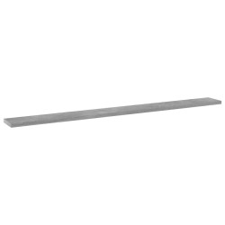 Panneaux de bibliothèque 4 pcs gris béton bois d’ingénierie 