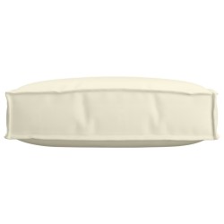 Coussin de palette pour siège crème 60 x 60 x 12 cm en tissu Oxford 