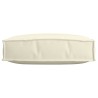 Coussin de palette pour siège crème 60 x 60 x 12 cm en tissu Oxford 