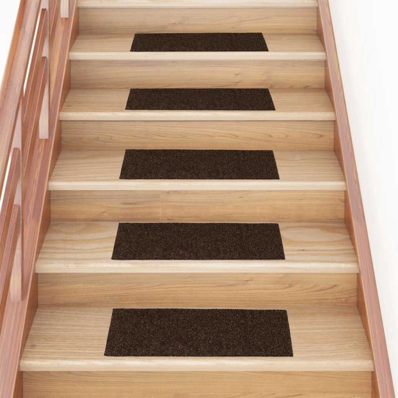 Tapis d'escalier autocollants Rectangulaire 15 pcs 60x25 cm 
