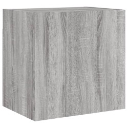 Meuble TV mural sonoma gris 40,5x30x40 cm bois d'ingénierie 