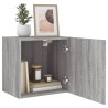 Meuble TV mural sonoma gris 40,5x30x40 cm bois d'ingénierie 
