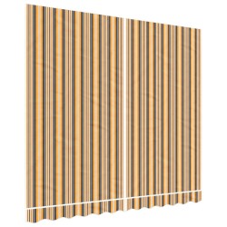 Tissu de remplacement pour auvent rayures multicolores 3x2,5 m 