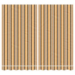 Tissu de remplacement pour auvent rayures multicolores 3x2,5 m 