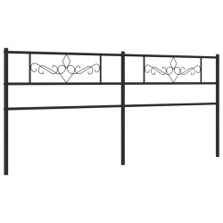 Tête de lit métal noir 180 cm 