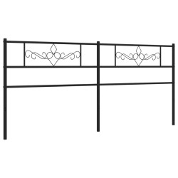 Tête de lit métal noir 180 cm 