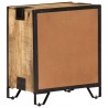 Table de chevet 43x30x51 cm Bois de manguier massif brut 