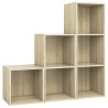 Ensemble de meubles TV 3 pcs Chêne sonoma Bois d'ingénierie 