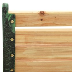 Banc de jardin 116 cm Fonte et bois massif de sapin 