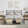 Cadre de lit sans matelas chêne sonoma 150x200 cm 