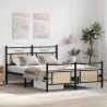 Cadre de lit sans matelas chêne sonoma 150x200 cm 