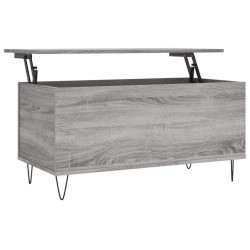 Table basse Sonoma gris 90x44,5x45 cm Bois d'ingénierie 