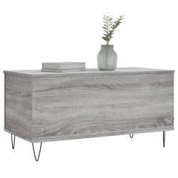 Table basse Sonoma gris 90x44,5x45 cm Bois d'ingénierie 