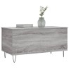 Table basse Sonoma gris 90x44,5x45 cm Bois d'ingénierie 