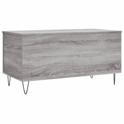 Table basse Sonoma gris 90x44,5x45 cm Bois d'ingénierie 