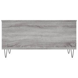 Table basse Sonoma gris 90x44,5x45 cm Bois d'ingénierie 