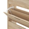 Armoire à chaussures Chêne sonoma 63x24x103cm Bois d'ingénierie 